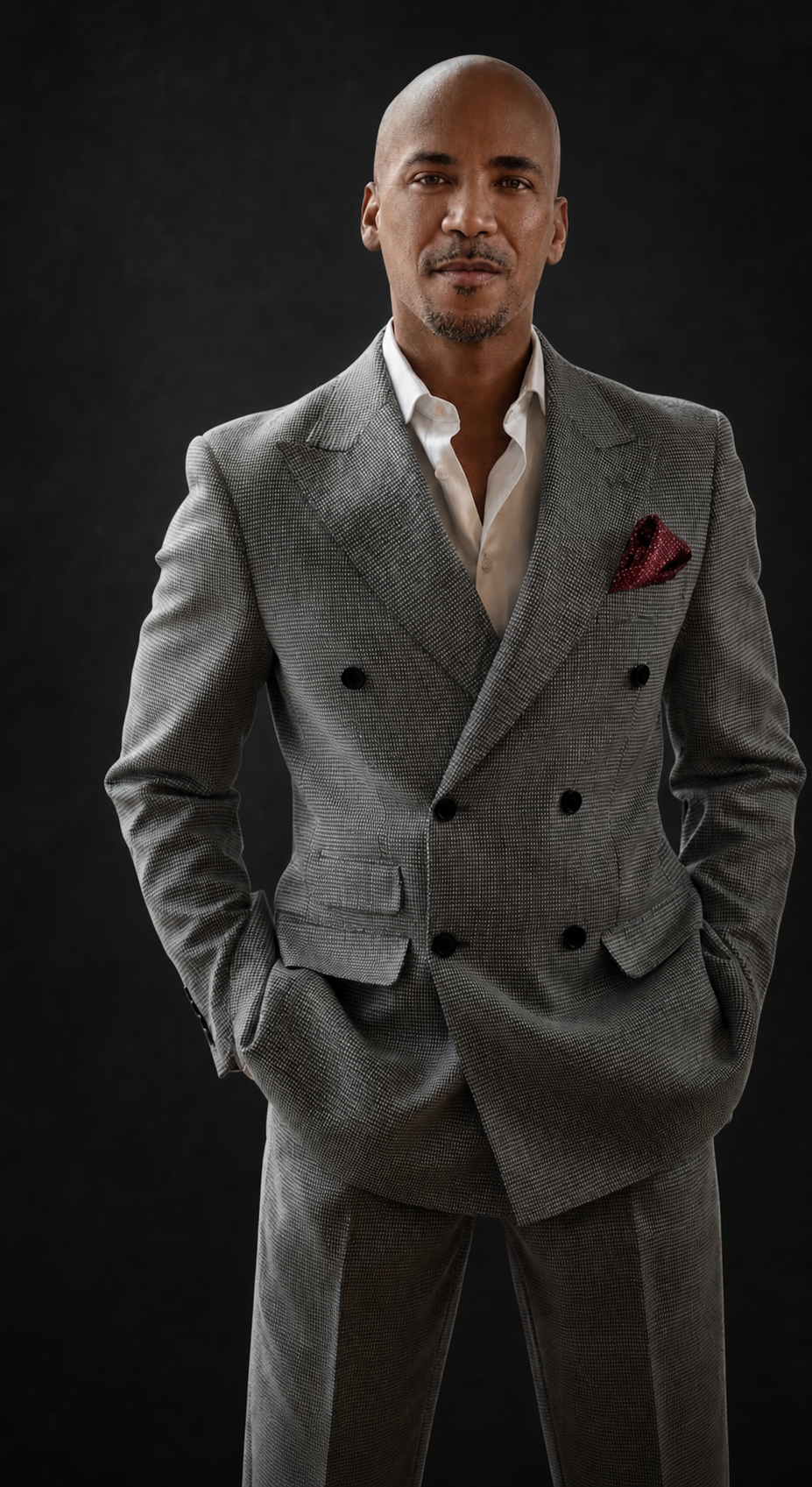 John W. Stenson in a grey suit